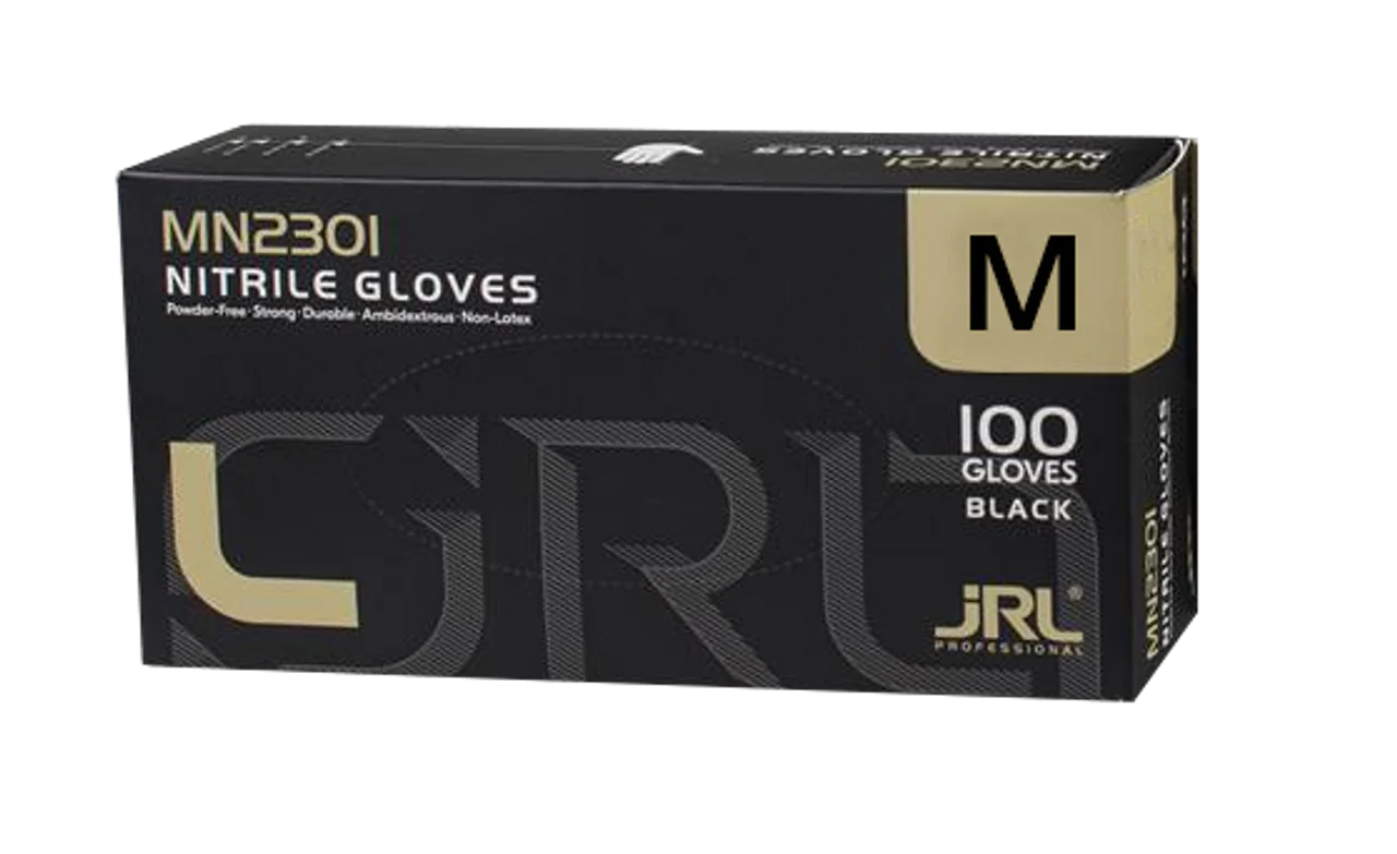 JRL Black Nitrile Gloves 100 Pack